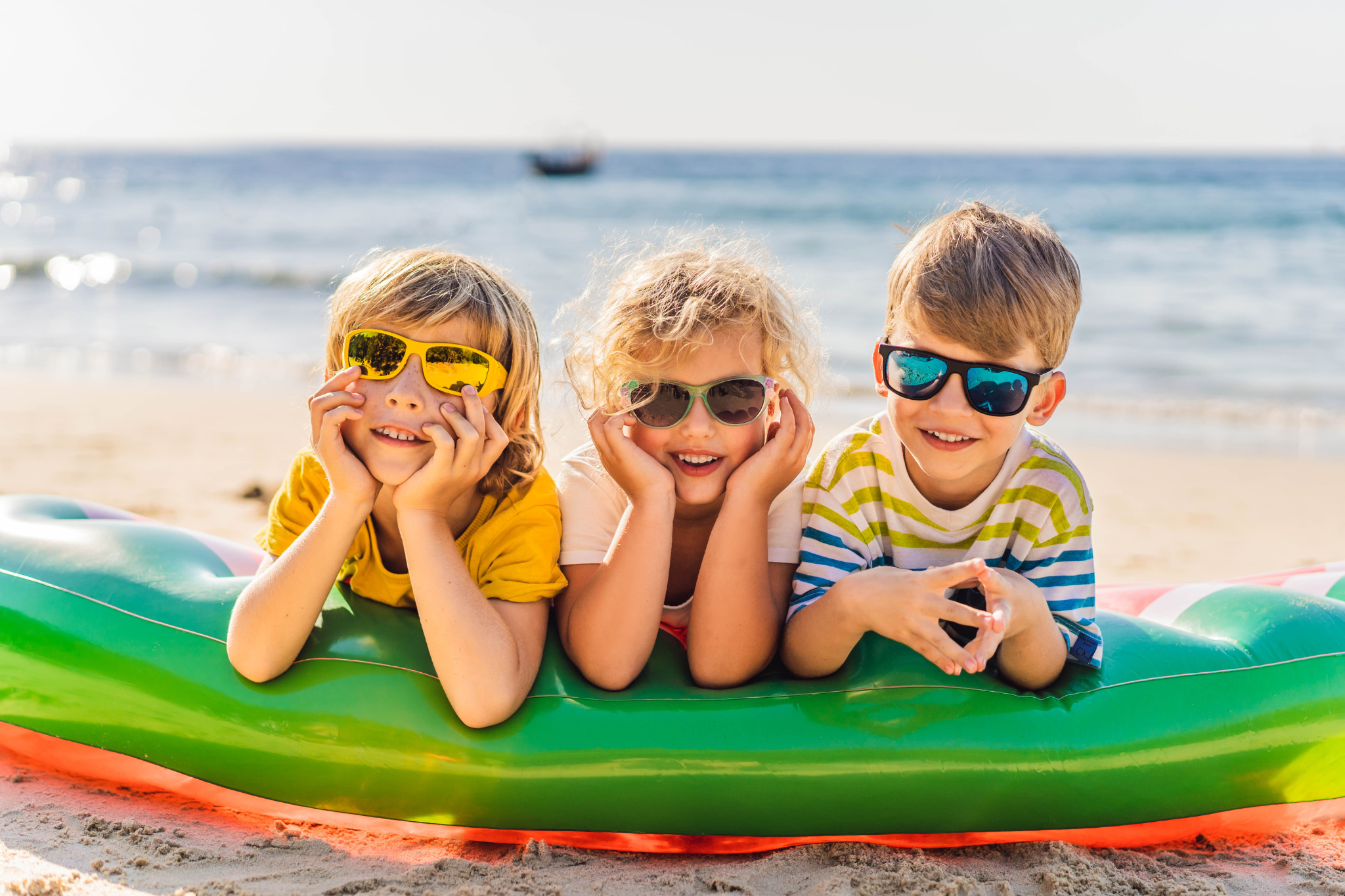 Children's sunglasses beach