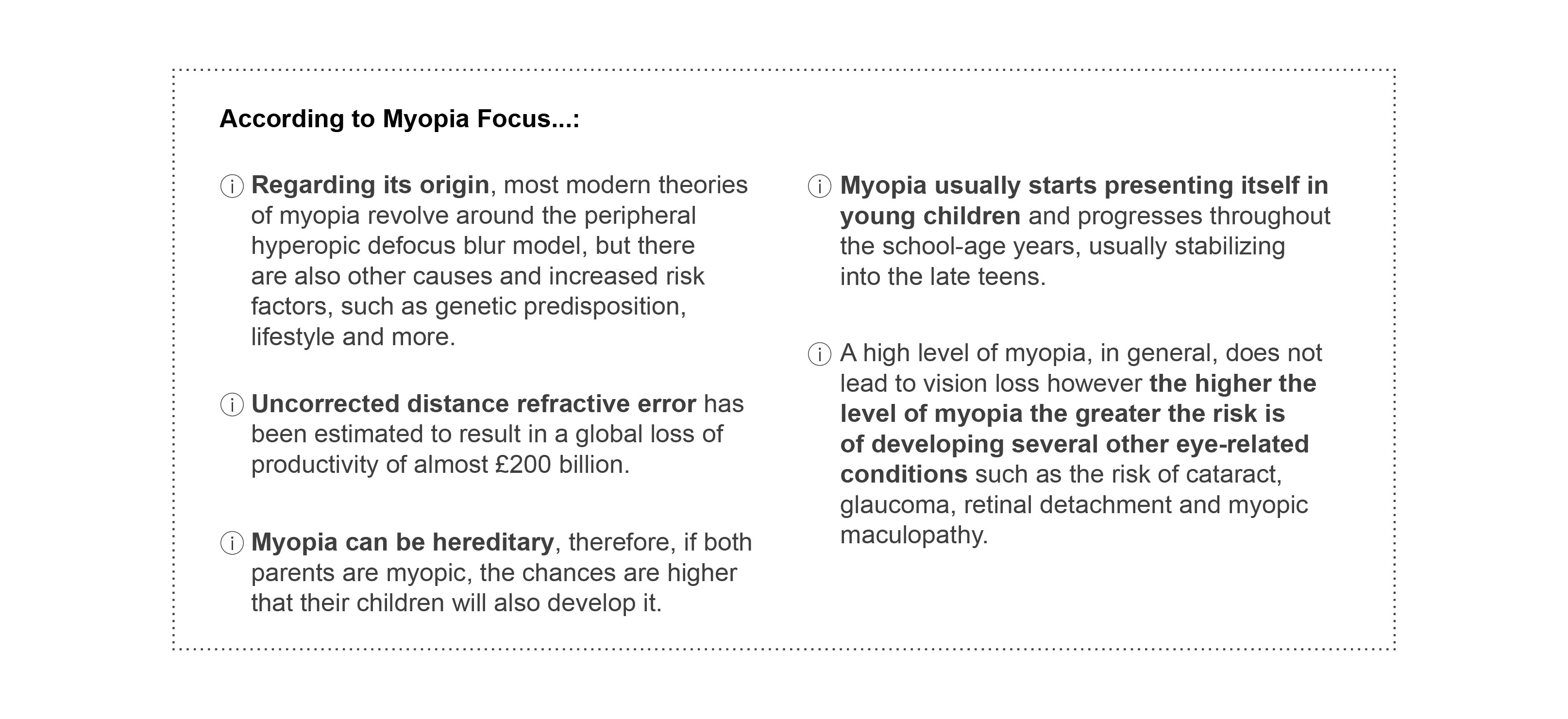 Myopia Focus information